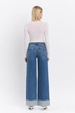 HIGH RISE CUFFED BAGGY JEANS