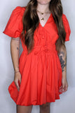 BUBBLE SLEEVE DRESS
