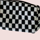 CHECKER MAKEUP COSMETIC BAG