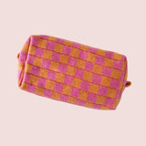 CHECKER MAKEUP COSMETIC BAG