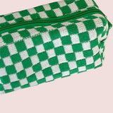 CHECKER MAKEUP COSMETIC BAG