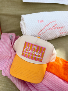 BEACHIN' VINTAGE TRUCKER HAT