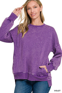 THE TIMELESS PULLOVER IN PLUM