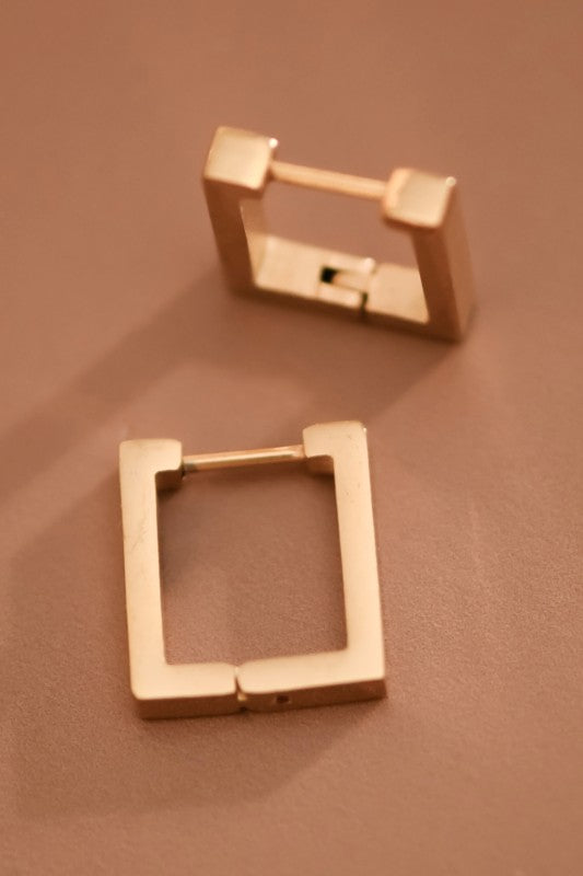 GOLD STAINLESS STEEL HOOPS