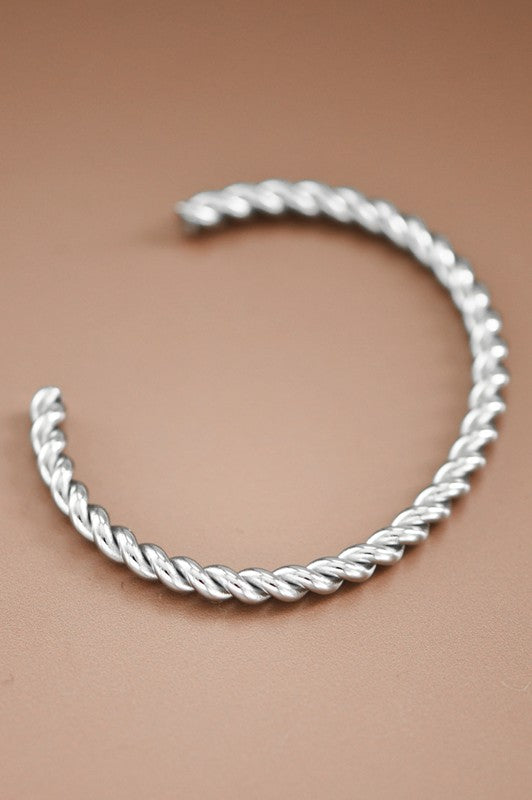 SILVER STAINLESS STEEL CUFF