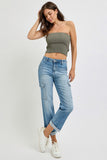 THE ALMA HIGH RISE STRAIGHT JEANS