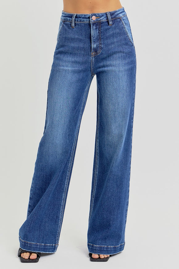 THE TAYLOR HIGH RISE WIDE LEG JEAN