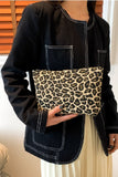 LEOPARD COSMETIC BAG-KHAKI