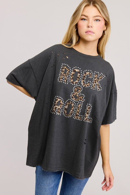 THE LEOPARD ROCK & ROLL GRAPHIC TEE