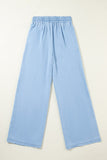 THE HIGH-WAIST WIDE LEG DENIM PANTS