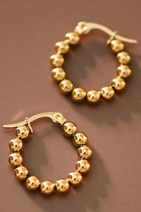 ALL GOLD STAINLESS STEEL HOOPS