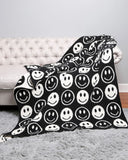 SMILEY PATTERN REVERSIBLE BLANKET