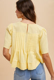 BUTTER PINTUCK TOP