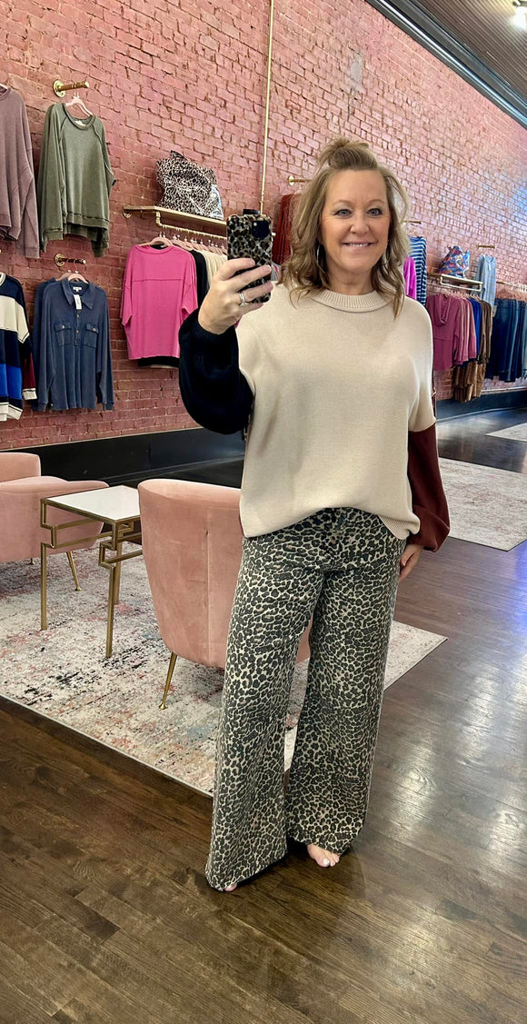 LEOPARD PRINT PANTS