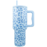 LIGHT BLUE CHEETAH TUMBLER