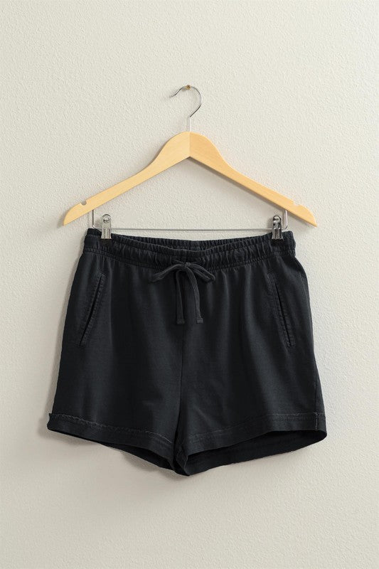 ALL THE COMFORT SHORTS IN BLACK