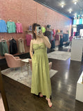 KNOTTED HALTER DRESS