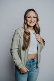 QUILT BOMBER JACKET