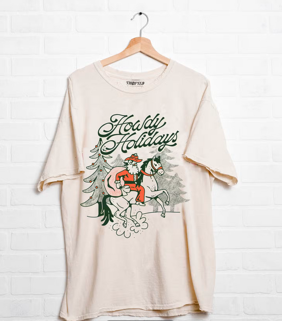 HOWDY HOLIDAYS GRAPHIC TEE