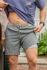 THE DANE GRIZZLY GRAY ATTHLETIC SHORTS