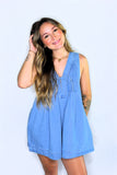 STILL THE ONE DENIM ROMPER