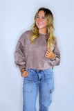 THE SHORT & SWEET PULLOVER IN MOCHA