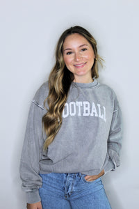 FOOTBALL SWEATSHIRT IN GREY