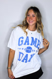 FOOTBALL GAME DAY TEE IN ROYAL