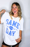 FOOTBALL GAME DAY TEE IN ROYAL