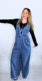 DENIM PINTUCK JUMPSUIT