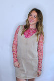 WANDER AWAY DRESS IN ASH MOCHA