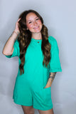 DROP SHOULDER KNIT ROMPER