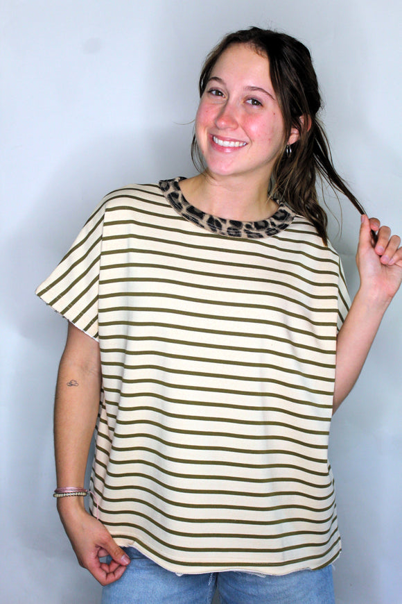 SAFARI STRIPPED TOP