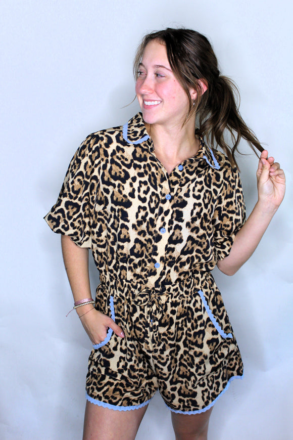 FIERCE LEOPARD ROMPER