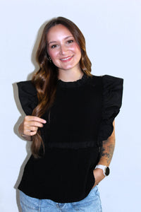 RUFFLE TEXTURED TOP
