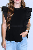 RUFFLE TEXTURED TOP