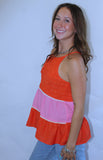 COLORBLOCK HALTER TOP