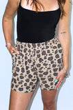 CARGO LEOPARD SHORTS