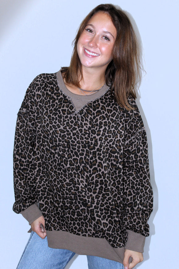 LEOPARD SWEATSHIRT