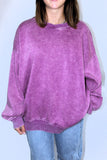 FALL IS APPROACHING PULLOVER IN LIGHT PLUM