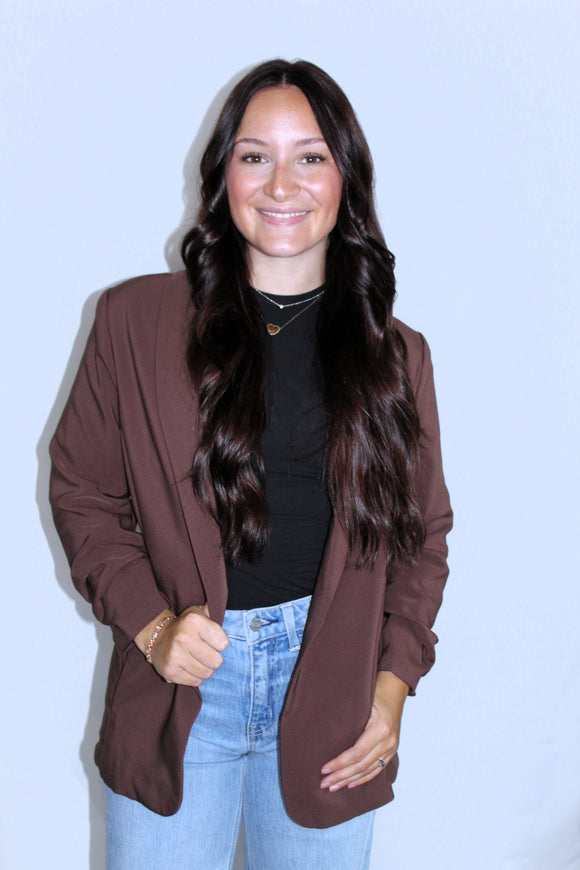 COME WITH STYLE BLAZER IN BROWN