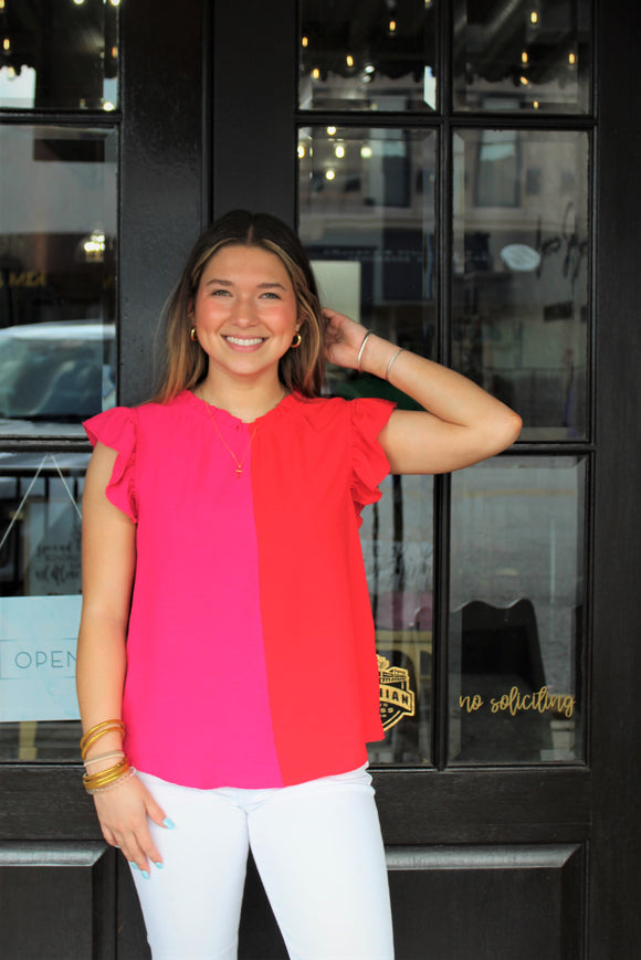 THE PRETTIEST COLOR BLOCK TOP