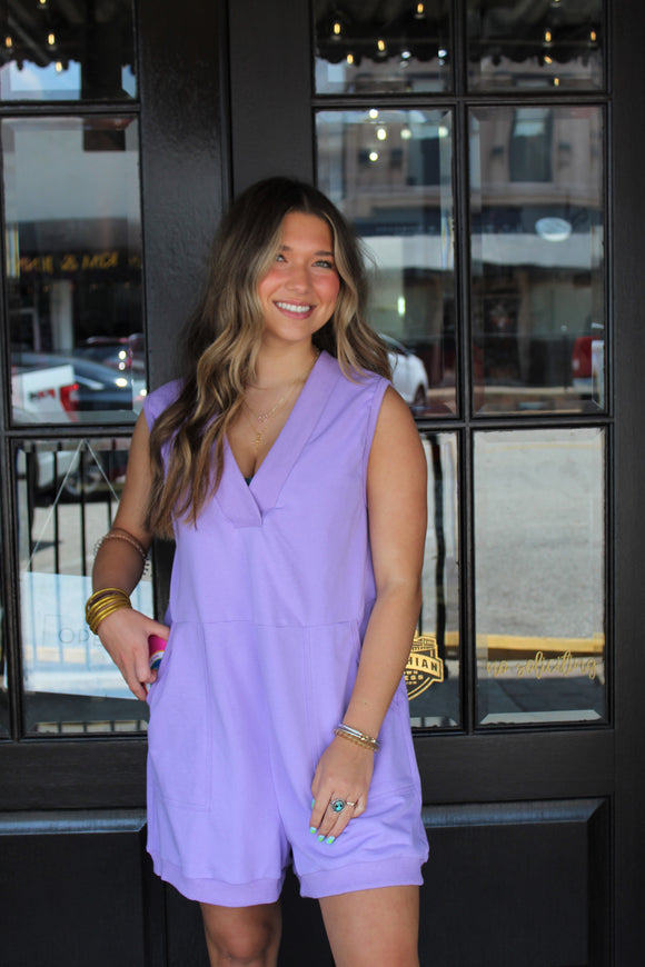 COMFY LAVENDER ROMPER