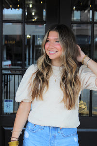 THE TEXTURED KNIT TOP
