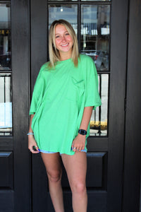THE BOYFRIEND TEE - GREEN