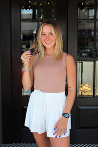 SMOOTH AND COMFY TANK-TAUPE