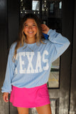 THE TEXAS CREWNECK IN SKY BLUE