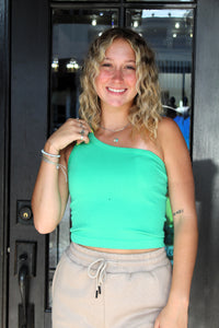 THE ONE-OF-A-KIND TOP IN GREEN