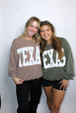 THE TEXAS CREWNECK IN OLIVE