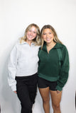 THE FUNNEL NECK HALF ZIP IN GREEN